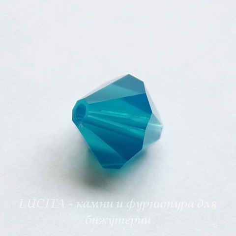 5328 Бусина - биконус Сваровски Caribbean Blue Opal 8 мм ()