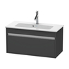 Duravit Ketho KT642304949 База под раковину 410x800x385, 1 выдв. ящик, цвет графит матовый