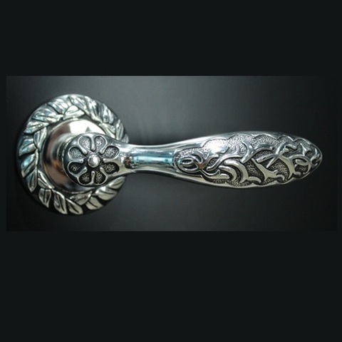 Ручка раздельная ALEMAR A7221-65D SILVER/BLACK серебро/черный