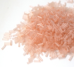 Стеклярус 6мм Миюки, 0155 Transparent Pale pink
