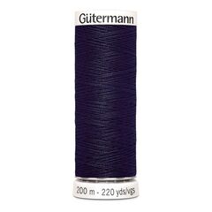 Нить Sew-All 200 м, Gutermann, 387 чернильно-черный