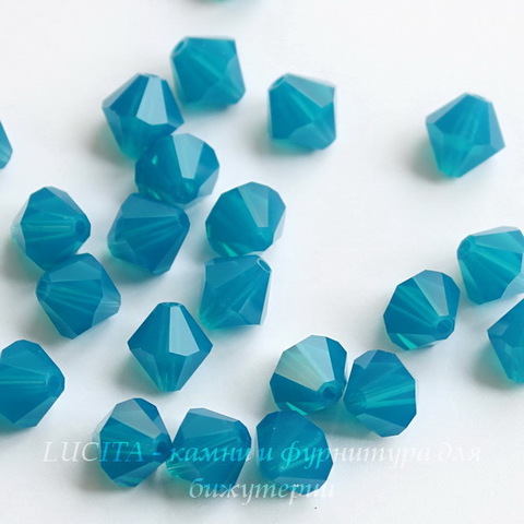 5328 Бусина - биконус Сваровски Caribbean Blue Opal 8 мм ()