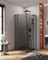 Cezares SLIDER-AH-2-70/80-90/100-GRIGIO-NERO Душевой уголок, цвет: чёрный фото