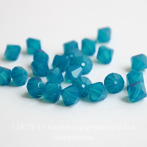 5328 Бусина - биконус Сваровски Caribbean Blue Opal 8 мм ()