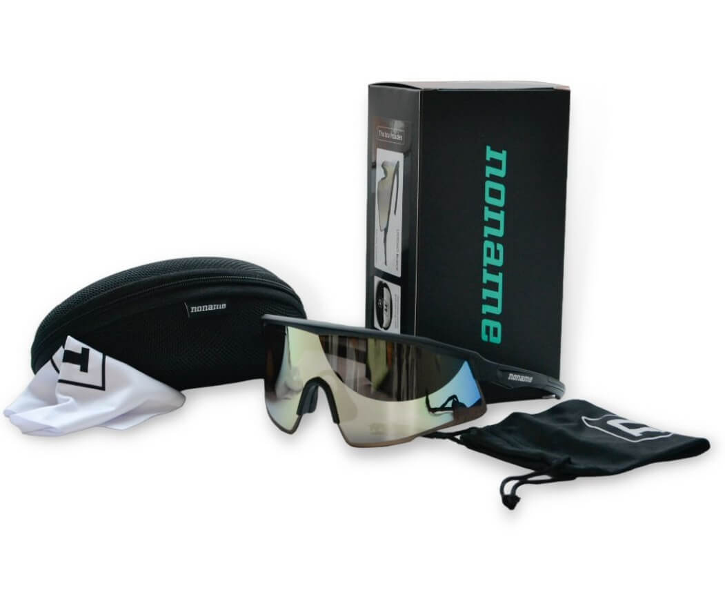 Спортивные профессиональные очки Noname Livigno black - 11