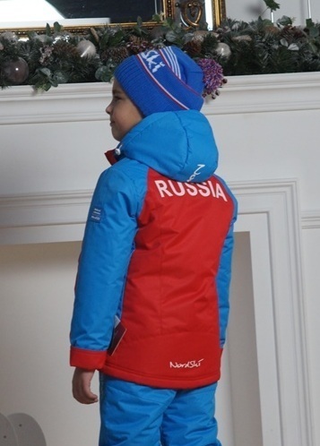 Nordski National Kids детская теплая куртка красная