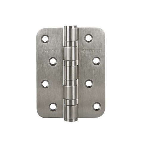 Петля дверная универсальная FUARO 4BB R10 102х76х3 INOX нержавейка /44603/ (1 шт)