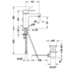 Duravit B.3 B31010001010 Смеситель для раковины на 1 отв. с донным клапаном, излив 111мм, цвет: хром