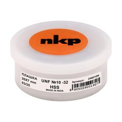 Плашка №10 -32-UNF DINEN22568 HSS 2A 60° 20x7мм NKP 246010N