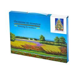 
          Картина по номерам Alingar, 20х30 см, 12 цветов, с акриловыми красками, холст на подрамнике, "Елочка с мишками "