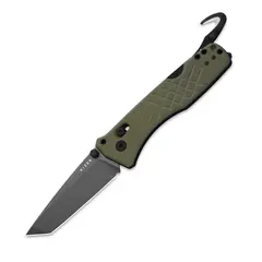 Фото Складной нож спасателя Kizer Aegis T, сталь AEB-L, рукоять G10, оливковый