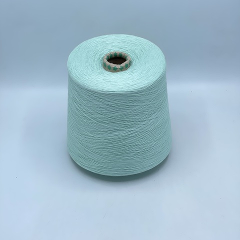 Бобинная пряжа,Cotton combed, 1693м. 100%Хлопок, Мятный(983), 39095