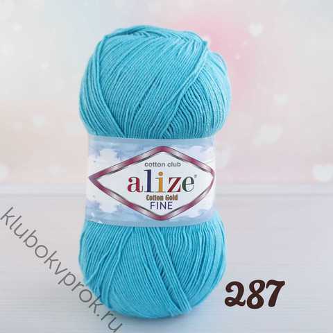 ALIZE COTTON GOLD FINE 287, Бирюзовый