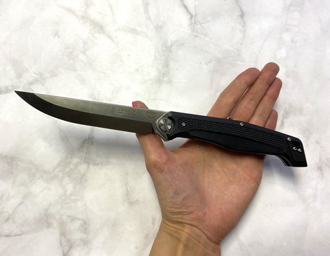 Складной нож Сканди, сталь D2, рукоять G10 Black, 345-100406