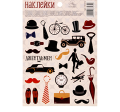 Наклейки бумажые, набор 11*16 см.