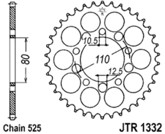 Звезда задняя JTR1332.44 для Honda VT600 Shadow