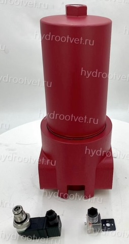 Фото DFBN/HC500F10D1.1/-L24 - Напорный фильтр гидравлический одинарный модели DF тонкость фильтрации 10 мкм, типоразмер 500, вид присоединения: фланец SAE 2