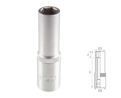TOLSEN (TT16563) Головка торцевая глубокая шестигранная 1/2", 13 мм