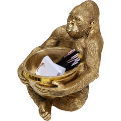 Фигура декоративная Holding Bowl «Держащий чашу», Золотой