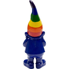 Фигура декоративная Gnome Standing Rainbow «Радужный стоячий гном» 21 см, Синий