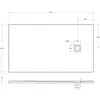 BelBagno TRAY-MR-UNO-AH-160/90-35-W-BO Поддон из искусственного мрамора в комплекте с сифоном с белой матовой декоративной накладкой