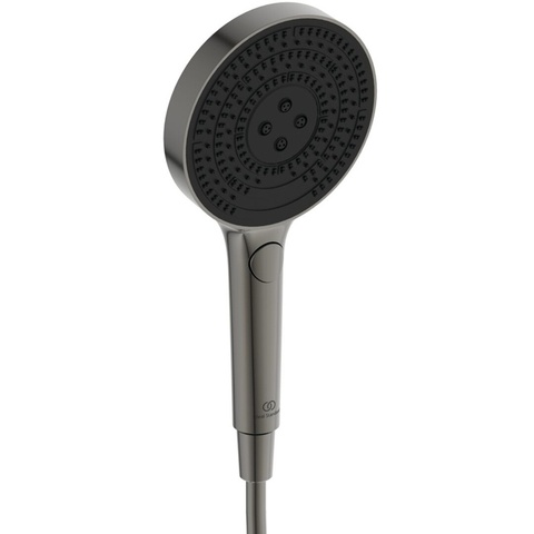 Ideal Standard Solos A7896A5 Ручная лейка 1-функциональная (Rain) круглая 130 мм PVD Magnetic Grey (Магнит)