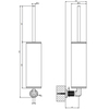 Gessi Inciso 58519#246 Ершик настенный, цвет: золото