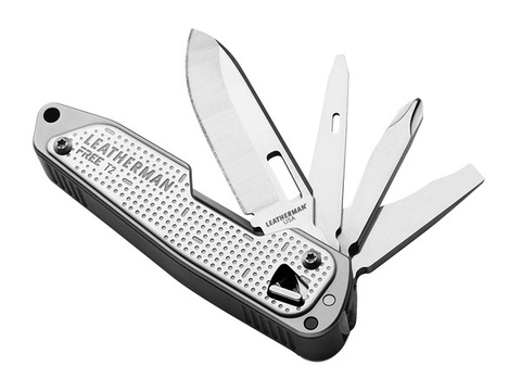 Мультитул Leatherman Free T2 8 функций, серебристый (832682)