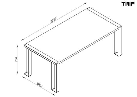 Table universal VILLA slim