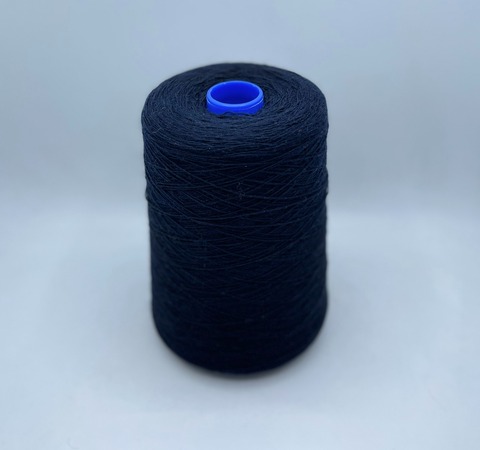 Бобинная пряжа (пр.Италия),400м/100гр, 100%Шерсть шетланд, цвет- Темно-синий, арт-32814