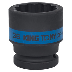 KING TONY (653036M) Головка торцевая ударная двенадцатигранная 3/4", 36 мм