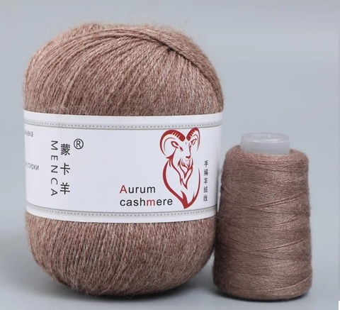 Пряжа Aurum Cashmere 960 темно-бежевый меланж