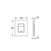 GROHE Skate Cosmopolitan 38732P00 Клавиша смыва для унитаза