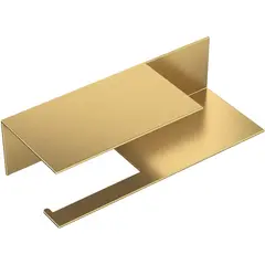 Boheme 10721-2-MG Держатель для туалетной бумаги c полкой Qubic Matt Gold фото