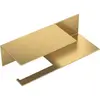Boheme 10721-2-MG Держатель для туалетной бумаги c полкой Qubic Matt Gold