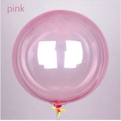 Шар К Deco Bubble (Бабл), 32''/60 см, Кристалл, Розовый, 1 шт.
