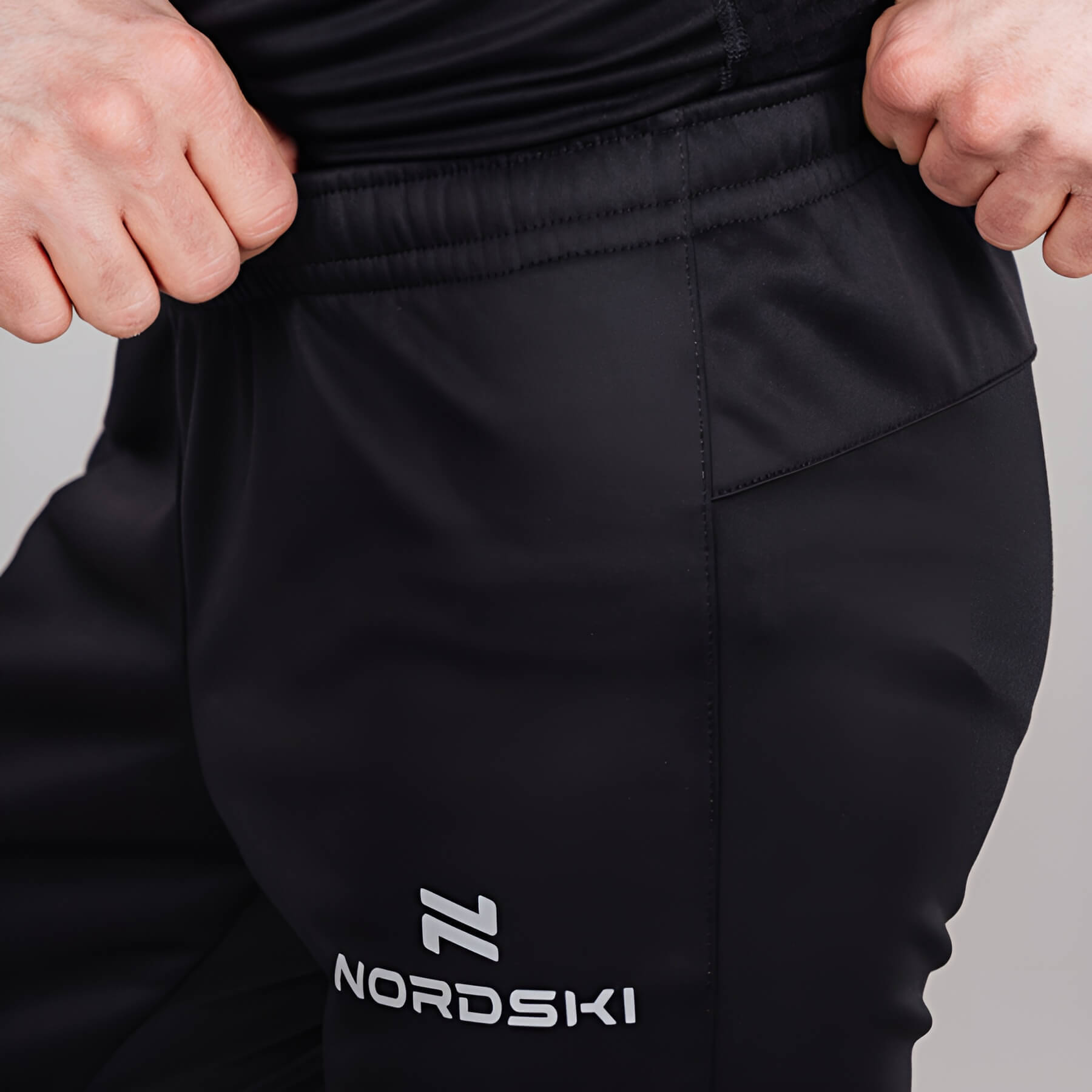 Мужской утепленный разминочный костюм Nordski Base patriot-black - 10