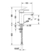 Duravit B.3 B31010002010 Смеситель для раковины на 1 отв., излив 111мм, цвет: хром