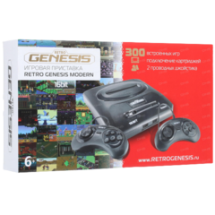 Retro Genesis Modern (300 игр, подключение по AV, проводные геймпады)