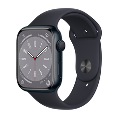 Умные часы Apple Watch Series 8 GPS, 45mm, Aluminium Case with Sport Band M/L, Midnight (Тёмная ночь)