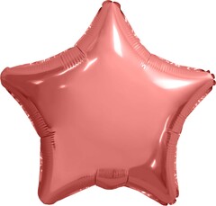 Шар Аг 19''/48 см, Звезда, Коралловый, 1 шт.