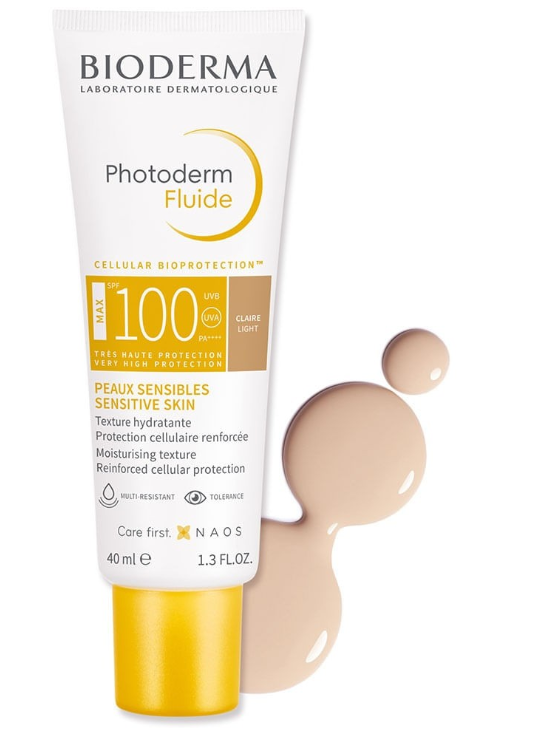 Солнцезащитный флюид с тоном Photoderm Fluide SPF 100, 40мл