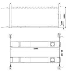Подъёмник четырехстоечный СТОРМ F4D4SP