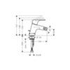 Hansgrohe Focus 31928000 Смеситель для биде однорычажный с донным клапаном
