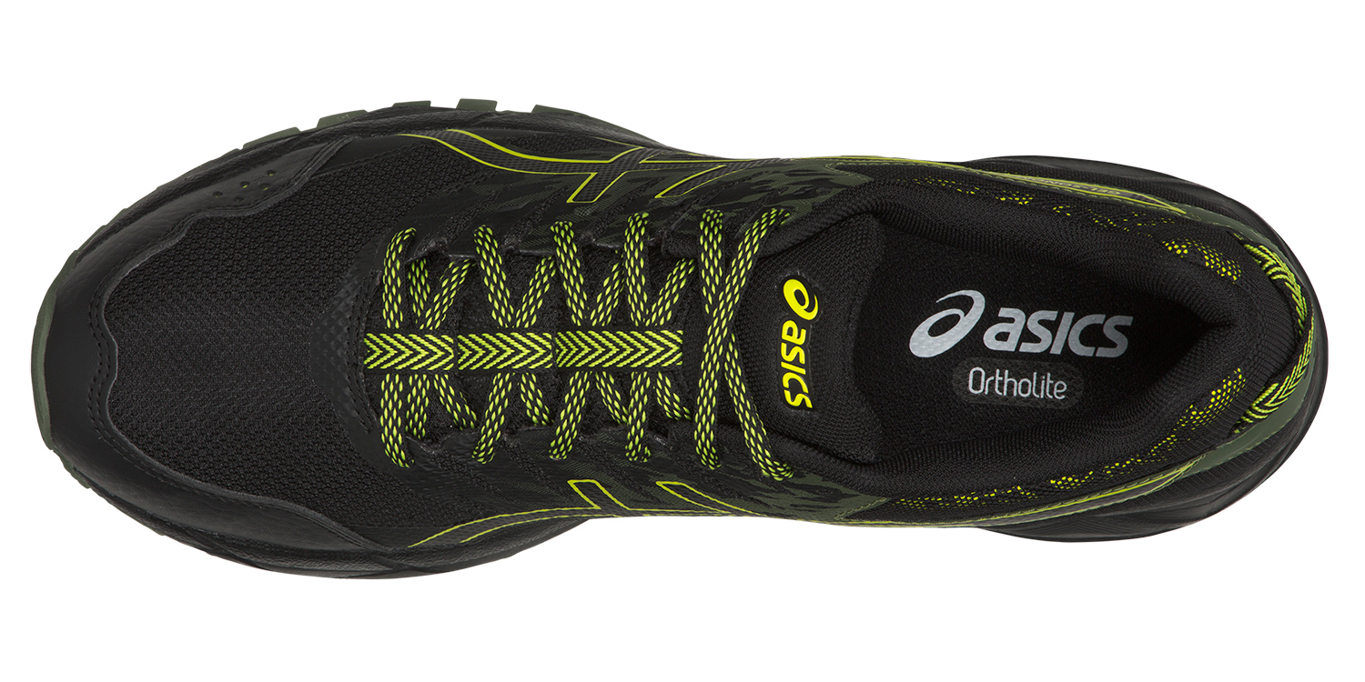 Кроссовки внедорожники мужские Asics Gel Sonoma 3 black-yellow - 4