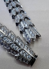 84057 - Колье крупная ЗМЕЯ -SERPENTI из стали в родаже , качество lux