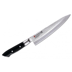 Фото Нож кухонный Шеф Kasumi Hammer Chef 24 см, сталь VG-10, рукоять полимер