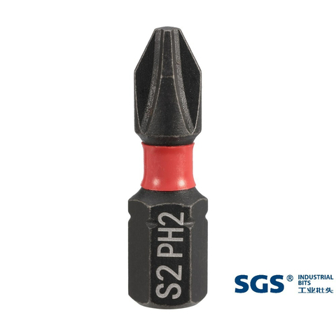 Бита PH2 х25мм Impact(ударная) S2 1шт SGS 6325-PH2-IB