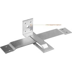 ЗУБР СОС-2.0, 40 x 250 (190) x 2 мм, пластина, скользящая опора для стропил (310166-190) (25штук)