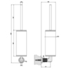 Gessi Inciso 58520#299 Ершик настенный, цвет: nero XL